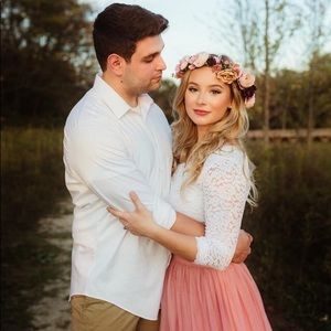 ASOS Blush Tulle Maxi Skirt